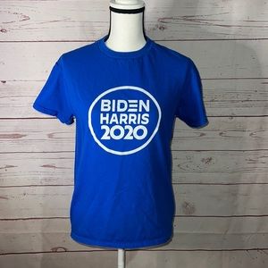Biden Harris 2020 campaign shirt USA Democrat size adult small BLUE